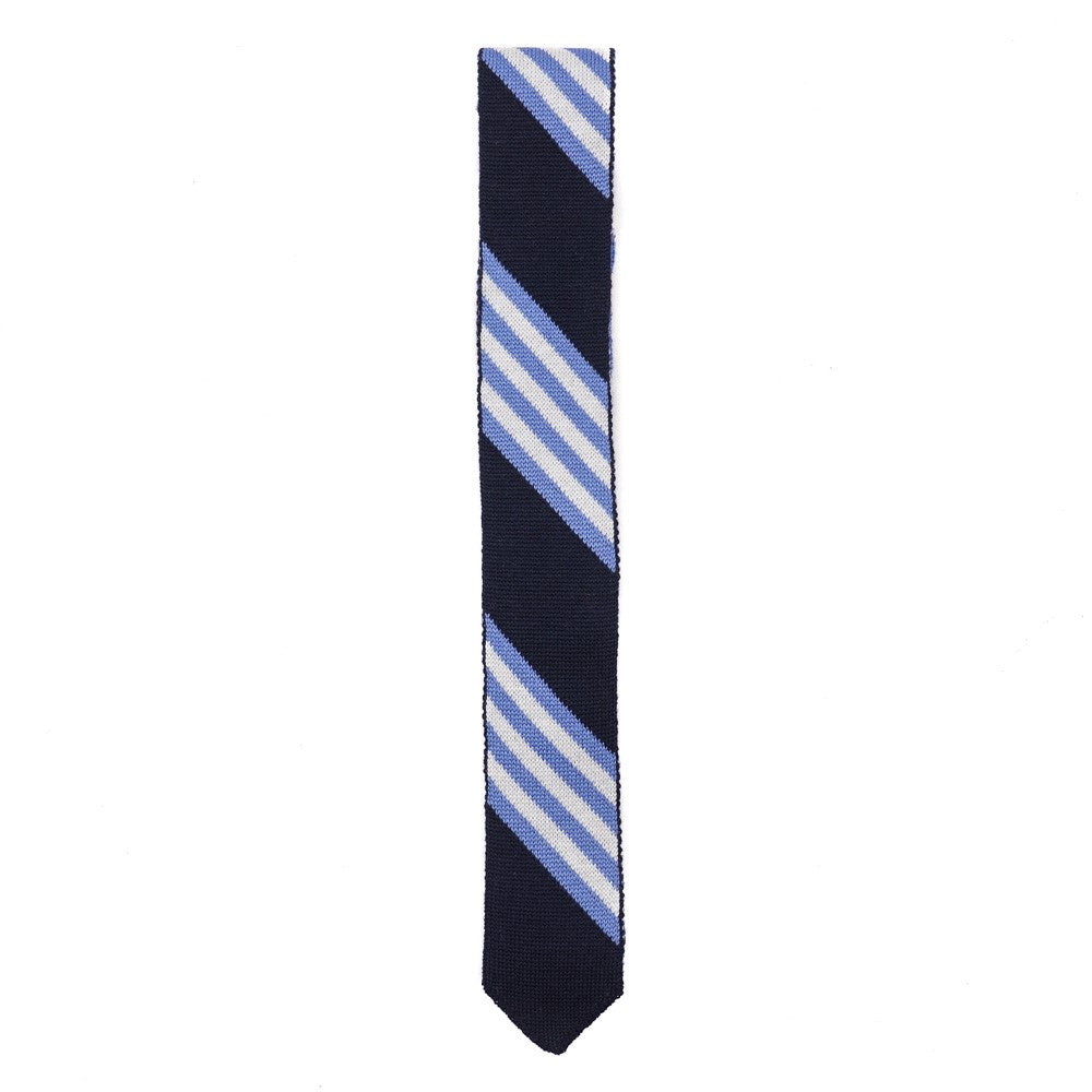 Roda Slim Width Knit Wool Tie for Men - Classic Skinny Necktie for Business, Wedding & Formal Occasions