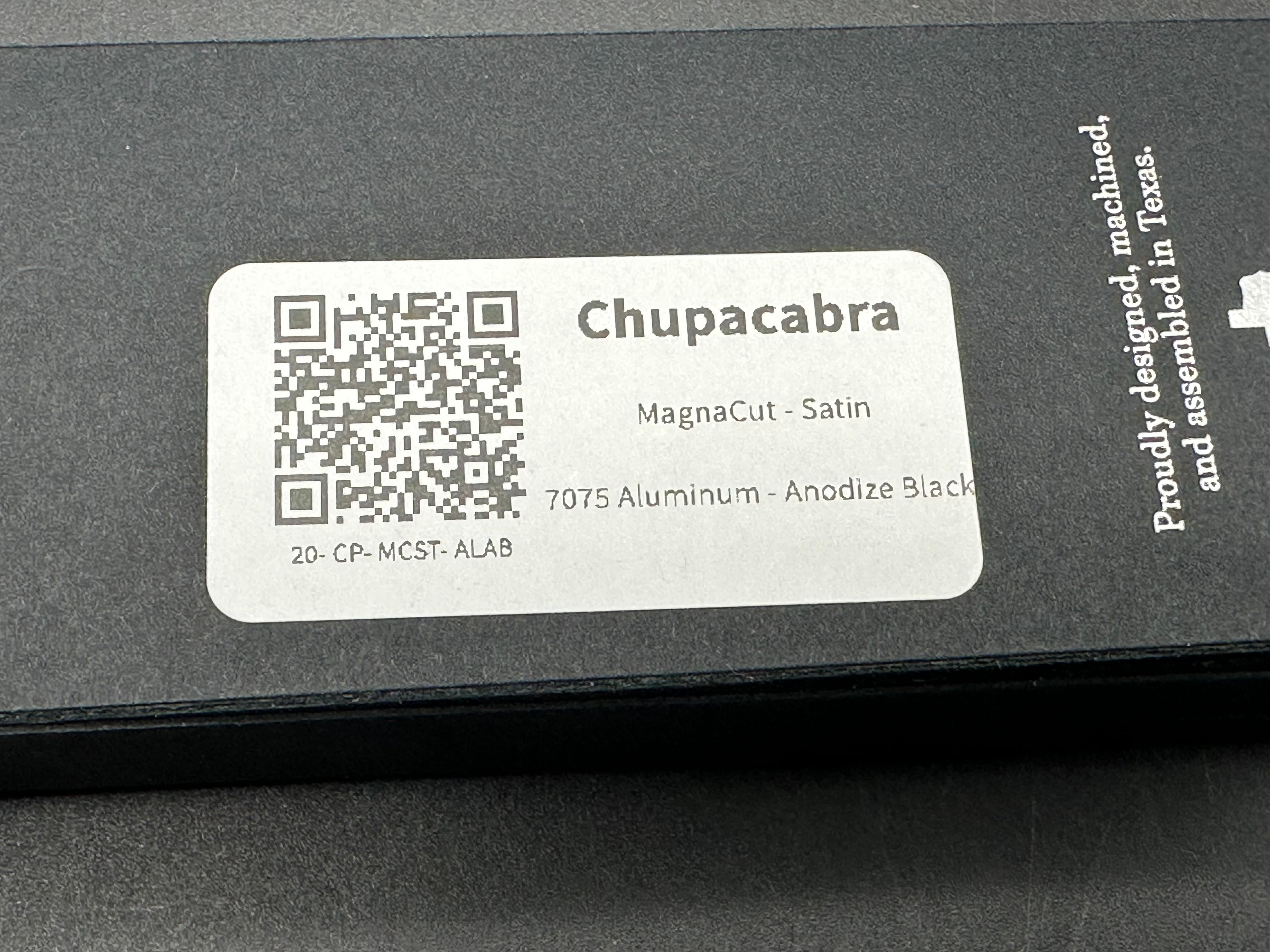 Tactile Chupacabra Satin Magnacut Folding Knife with Deep Carry Clip - Perfect for EDC, Outdoor Adventures & Tactical Use