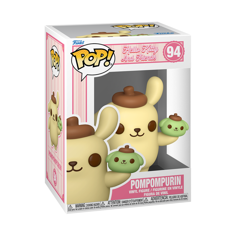Hello Kitty POMPOMURIN Funko Pop #94 with Protector Case - Cute Collectible for Anime Fans, Home Decor & Gift Ideas