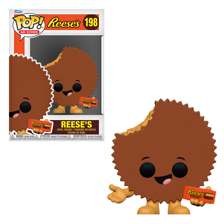 Funko Pop! AD ICONS: Reese's Peanut Butter Cups #198 - Collectible Vinyl Figure for Pop Culture Fans & Home Decor