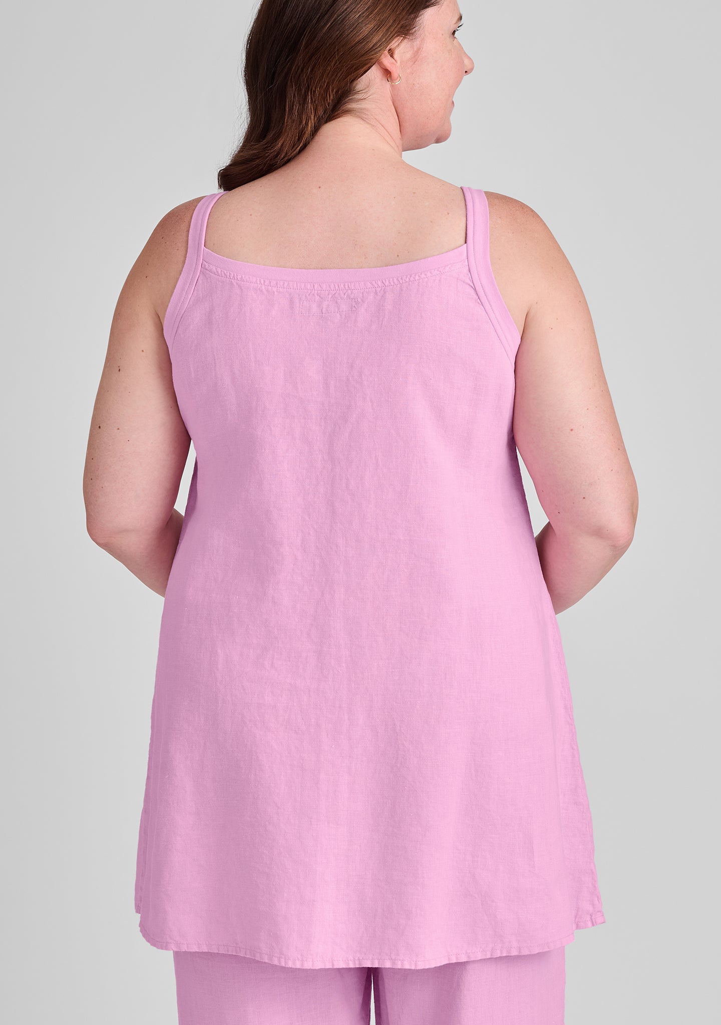 Upward Tunic Linen Tank Top - Women's Breathable Summer Blouse for Casual Wear, Beach Outfits & Boho Style