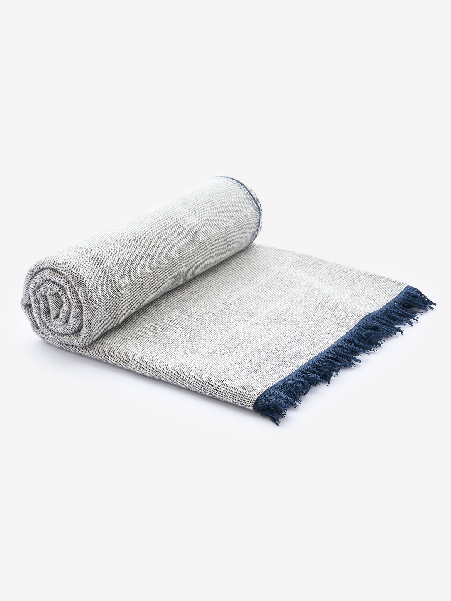 Organic Cotton Chambray Yoga Blanket for Meditation & Relaxation - Eco-Friendly Yoga Mat Cover, Cozy Throw for Home & Studio - Perfect for Yoga, Pilates, and Mindfulness Practice