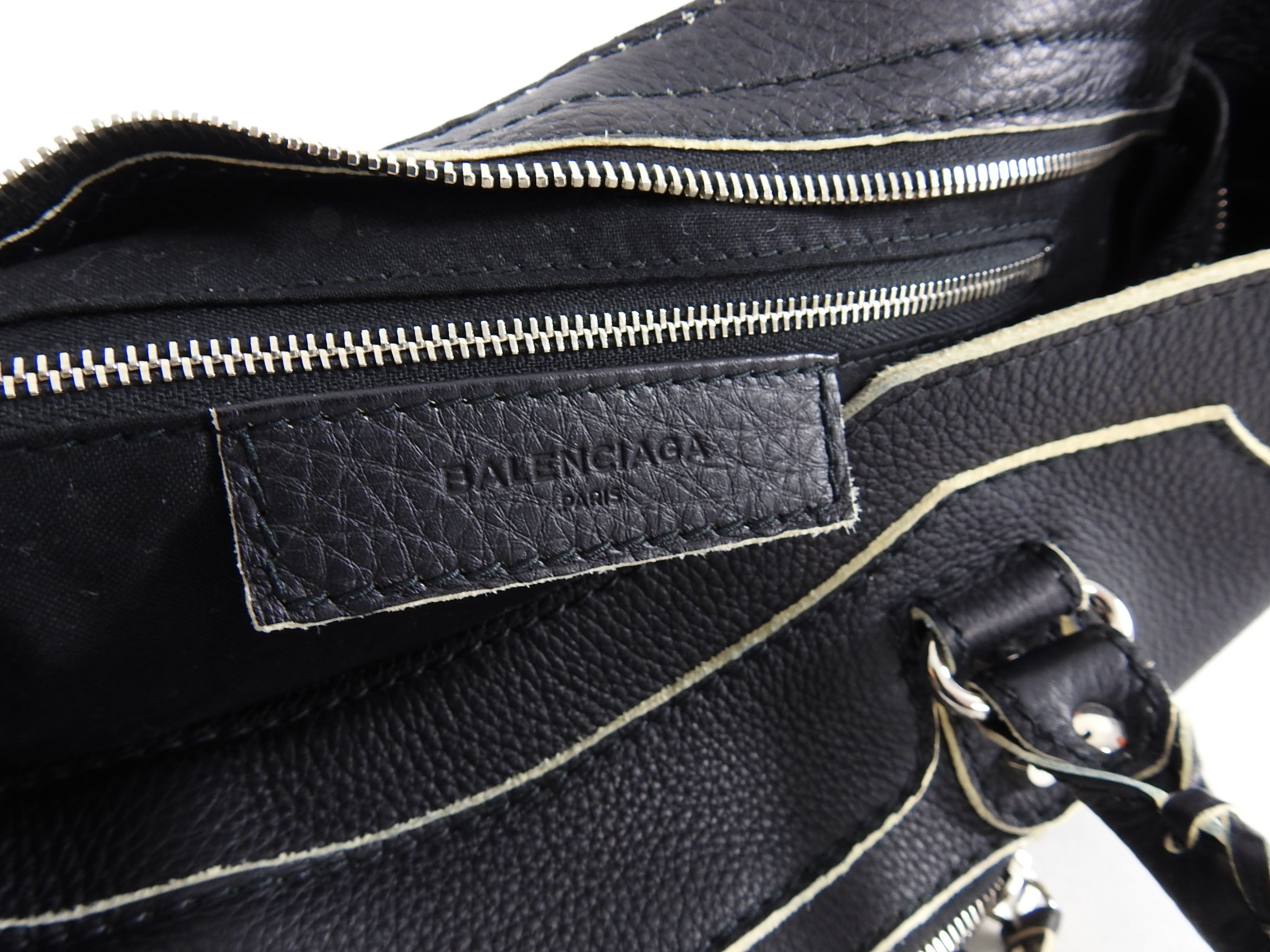 Balenciaga Matte Black Leather Motocross City Bag - Stylish Crossbody Purse for Women, Fashionable Handbag for Daily Use, Work, Travel and Night Out