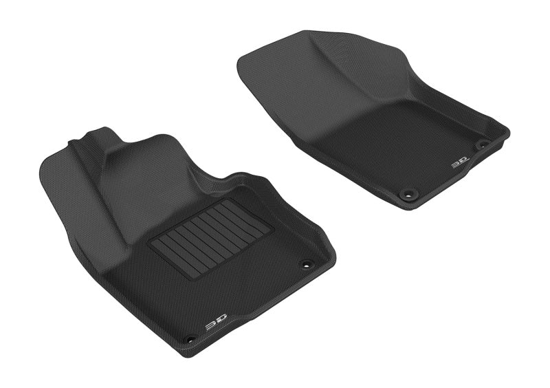 3D MAXpider Kagu Custom Fit Floor Mats for 2011-2018 Volkswagen Jetta Sedan (1st Row) - Premium All-Weather Protection, Black | Perfect for Daily Commuting & Road Trips