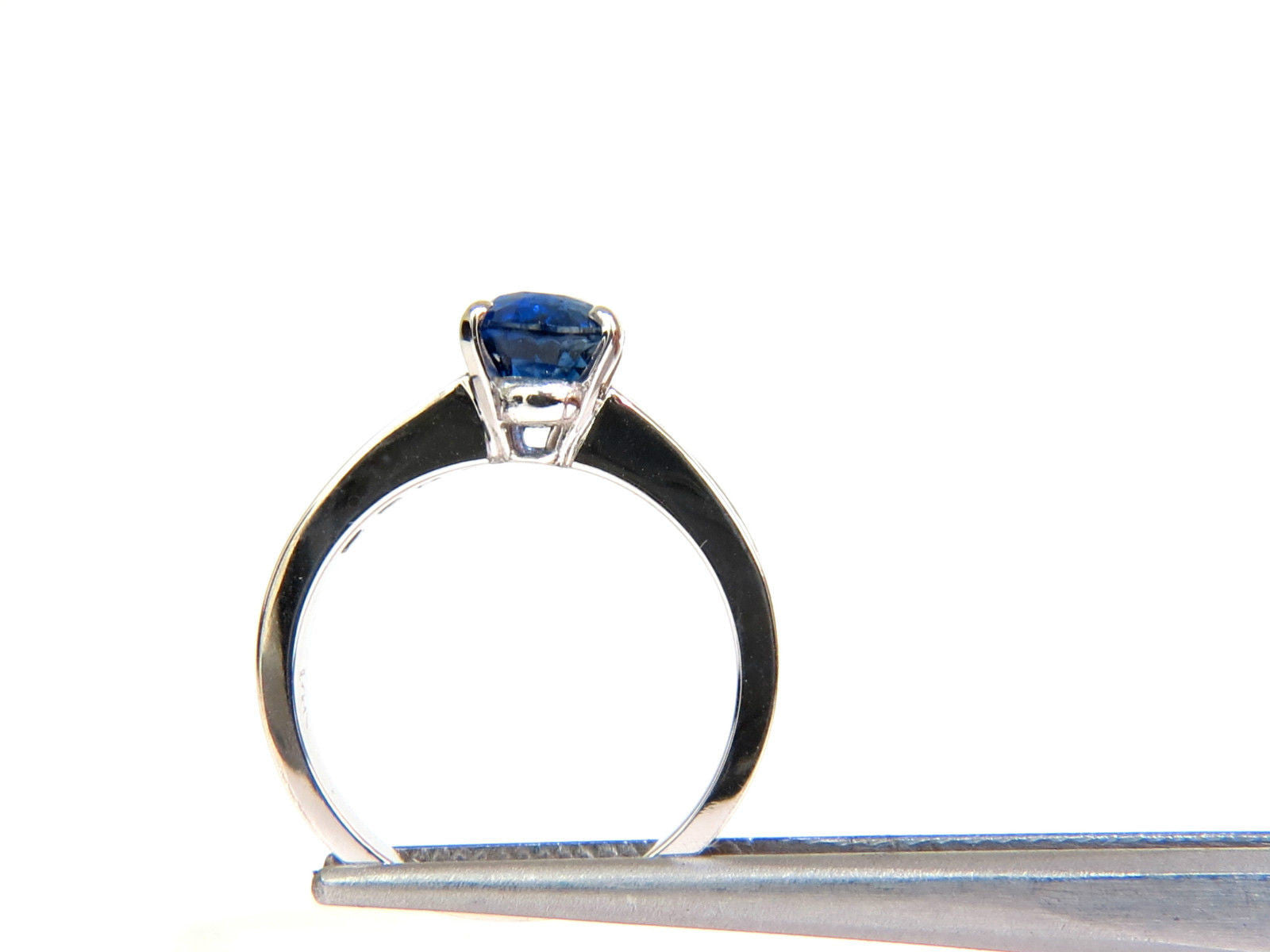 2.97CT GIA Certified Natural Blue Sapphire Diamond Ring in 14K Gold - Unheated & No Heat Treatment - Perfect for Engagement, Wedding & Anniversary Gifts