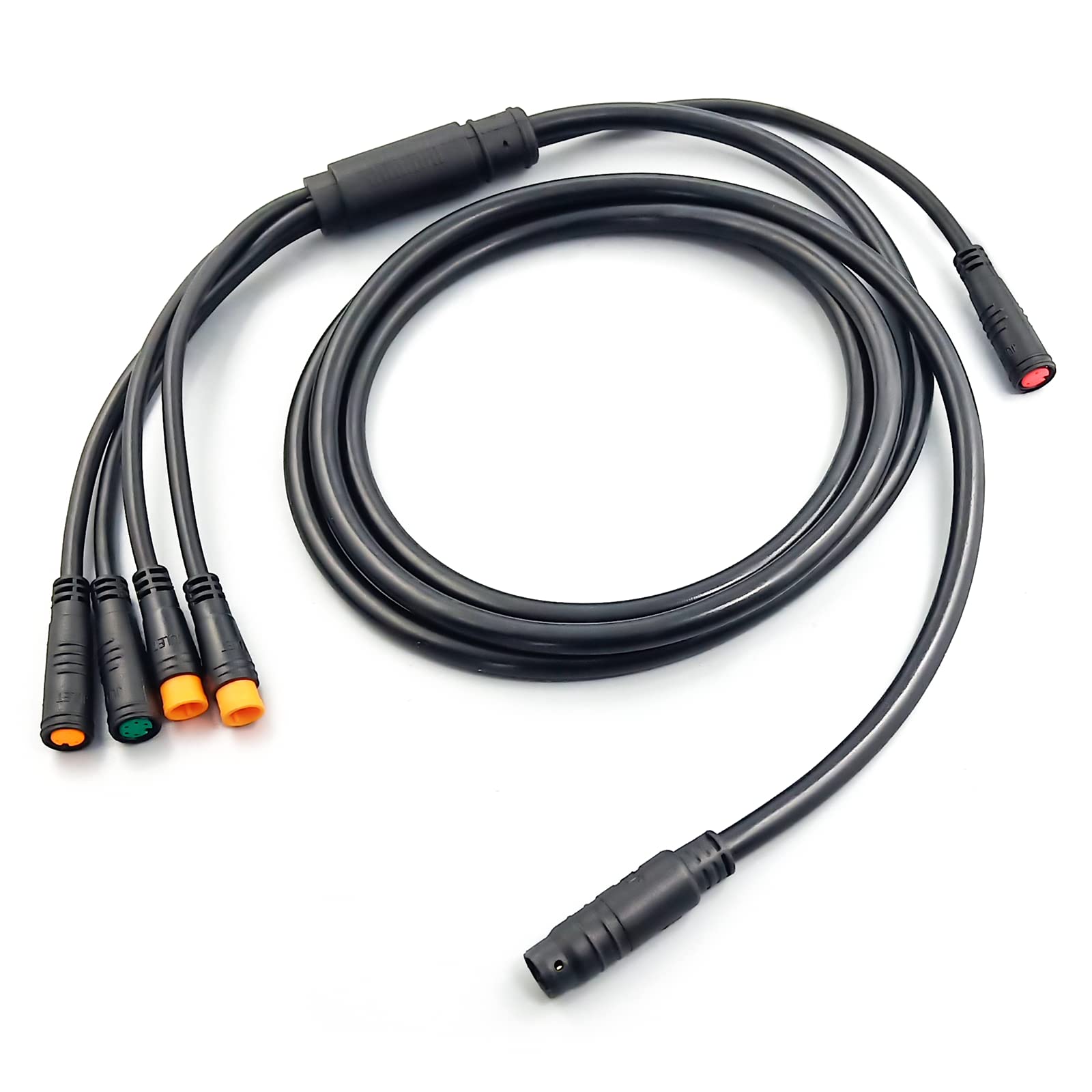 Electric Bike Conversion Kit - Waterproof 1T4/1T5 Controller, E-Brake Throttle, LED Display & Wiring Accessories | Compatible with E-Bike Upgrades | Perfect for Commuting, Mountain Biking & Urban Riding