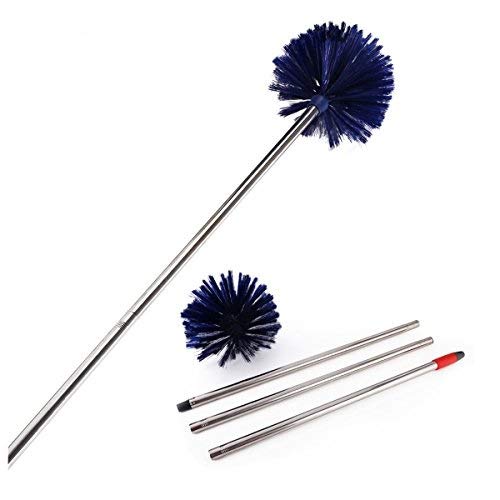 MEIBEI Washable Cobweb Duster with Long Handle - for Ceiling Fan, Shelves & Curtains Cleaning