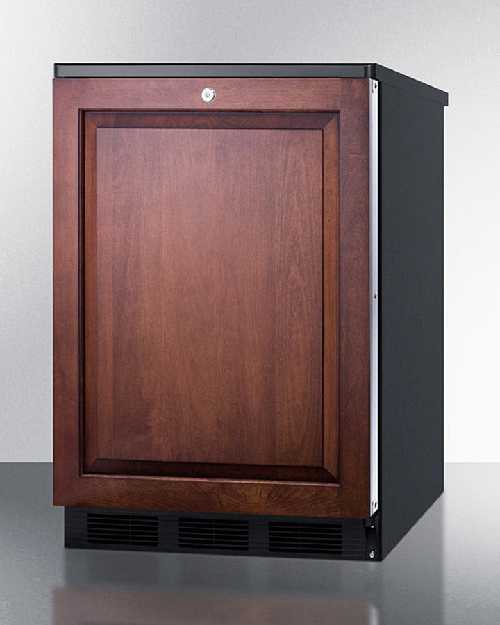 Accucold 24-Inch Wide Built-In All Refrigerator with Integrated Door Frame - FF7LBLKBIIF - Perfect for Modern Kitchens, Restaurants, and Commercial Spaces
