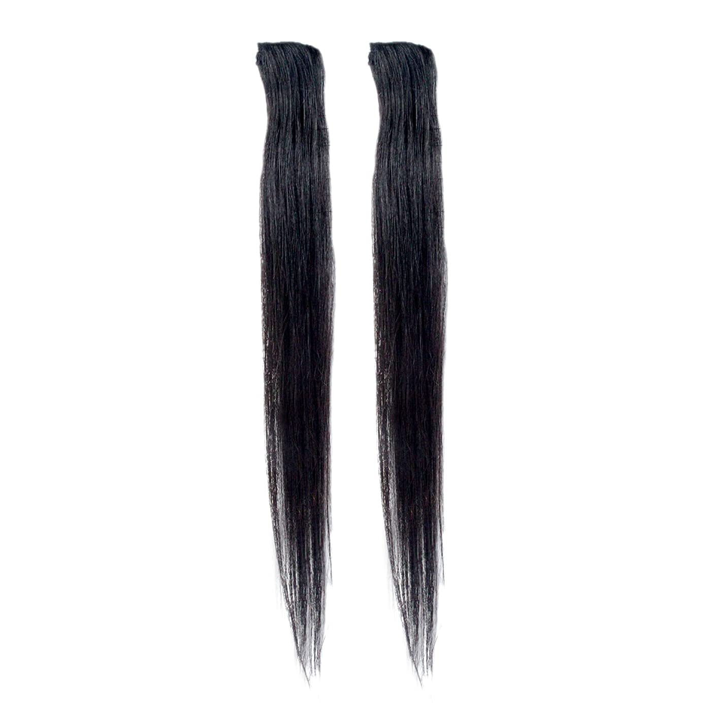 Baal 100% Human Hair Seamless Clip-In Hair Extensions for Women & Girls - 16 Inch Natural Brown Hair Weft - Perfect for Volume, Length & Styling for Parties, Weddings & Daily Wear