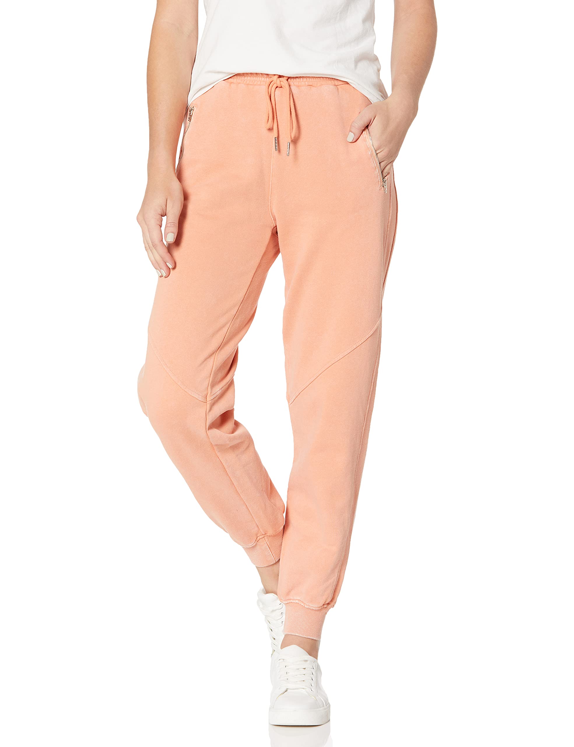 BLANKNYC Women's Acid Wash French Terry Jogger Sweatpants - Soft, Stylish & Comfortable Lounge Pants for Casual Wear, Yoga, Travel & Home Relaxation