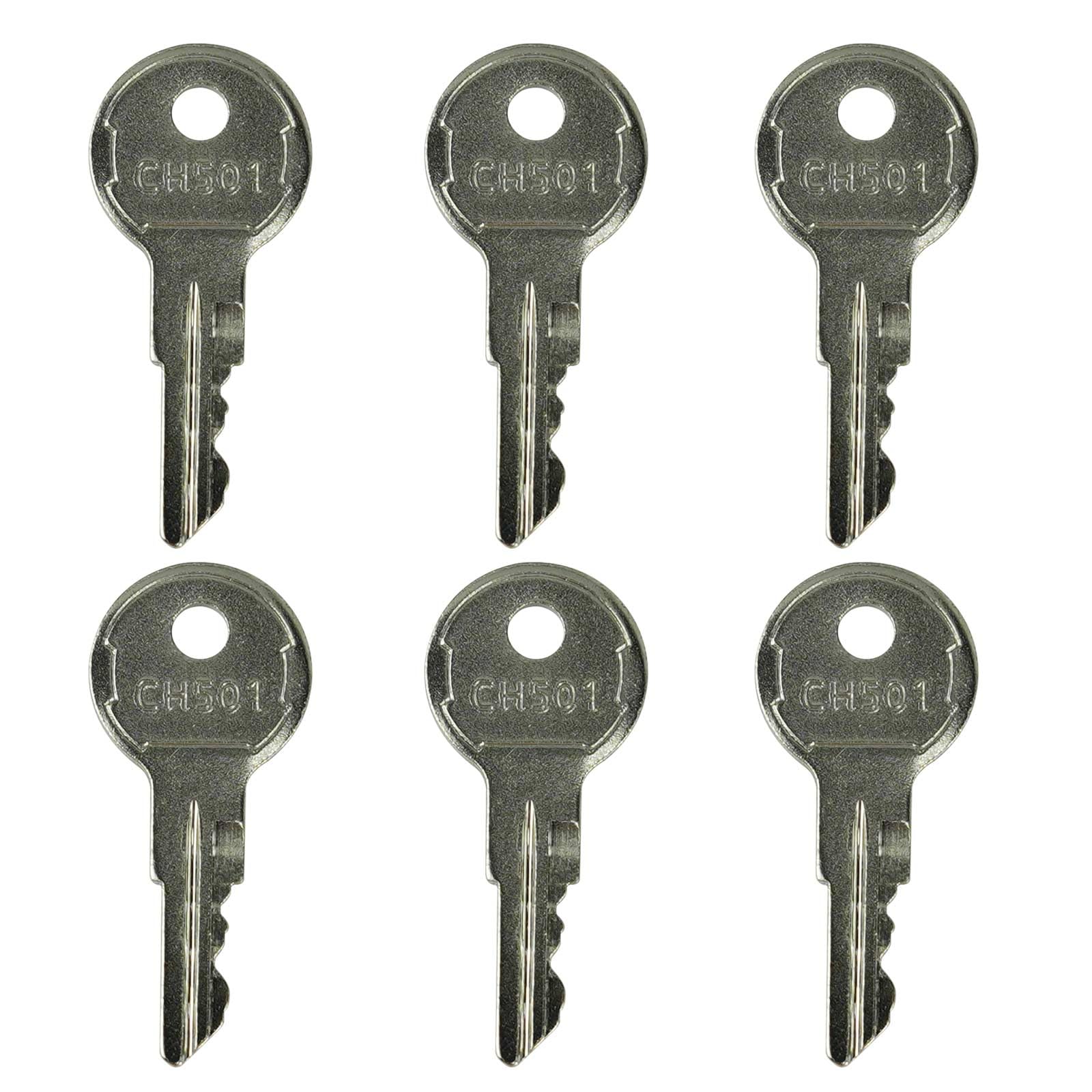 CH501 Replacement Keys for Truck Tool Box Lock Latch - 6 Pack | Compatible with Most Toolbox Keys | Perfect for Pickup Truck Storage & RV Toolbox Security