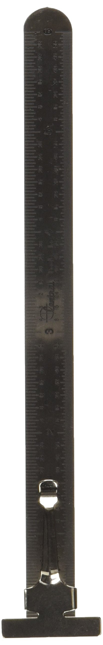 Central Tools 6514 Flexible Pocket Rule - 6 Inch Stainless Steel Measuring Tape for DIY, Woodworking & Sewing | Portable, Durable & Accurate Measurement Tool for Craftsmen and Hobbyists