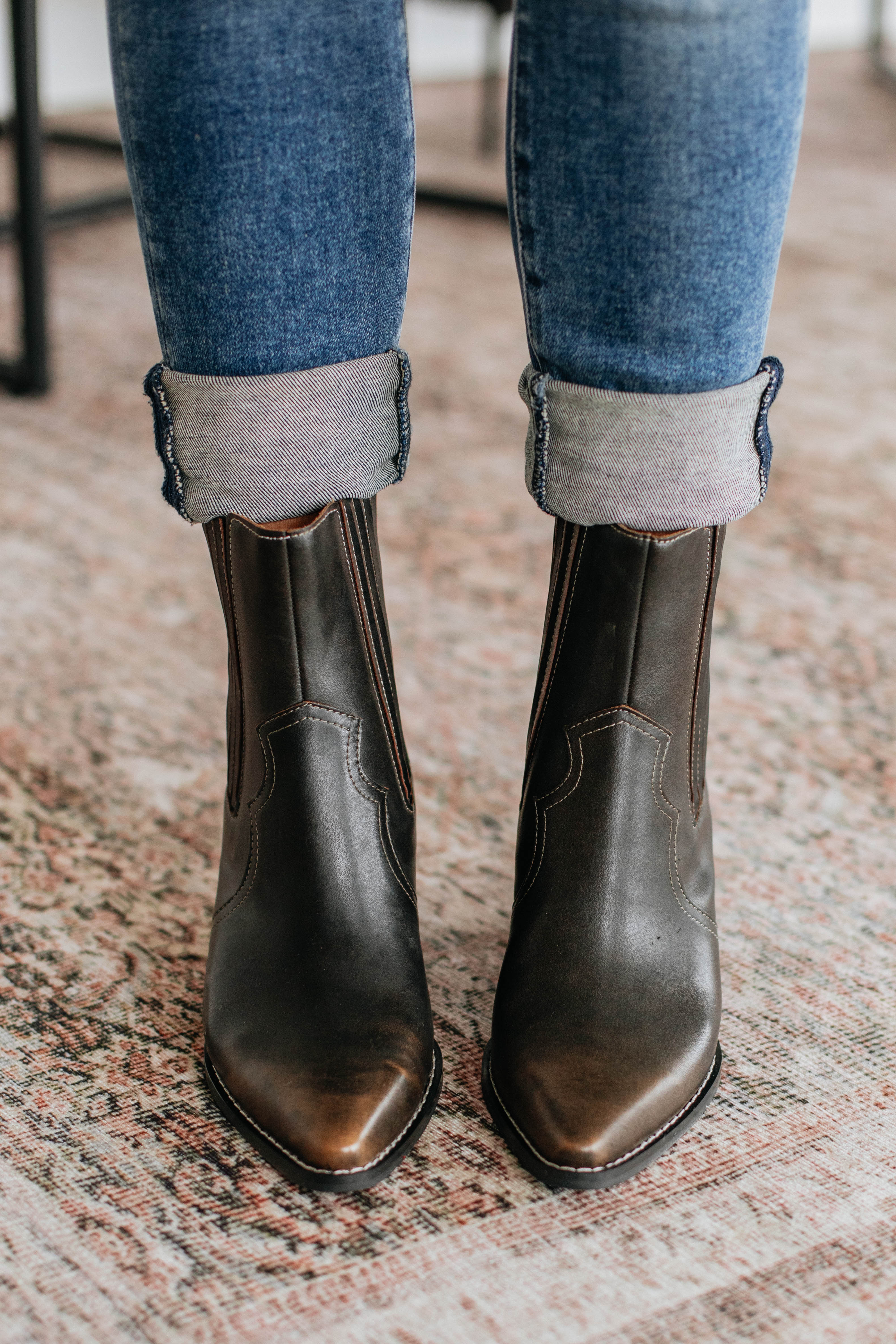 On My Best Behavior Women's Boots in Coffee Brown - Stylish & Comfortable Ankle Boots for Casual Outfits, Work & Fall Fashion