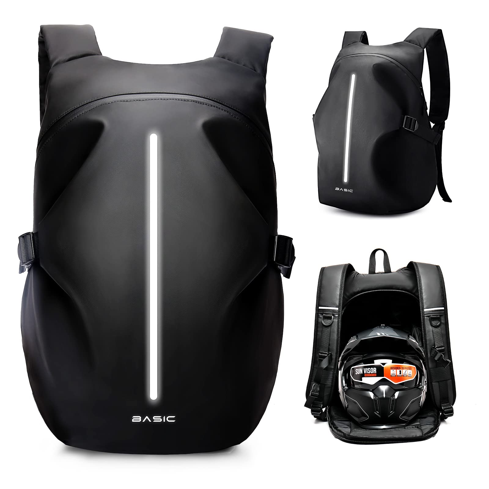 **Waterproof Motorcycle Backpack for Men - Durable Helmet Storage & Travel Backpack - Ideal for Commuting, Road Trips & Outdoor Adventures**