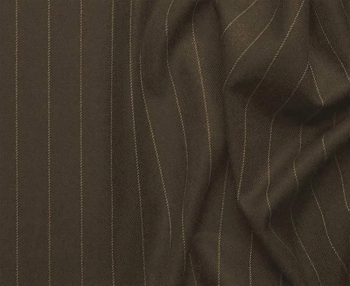 Stylish Brown Stripe Collection 3-Piece Suit for Men | Regular Fit 2-Button Business Attire | Perfect for Office, Weddings & Formal Events