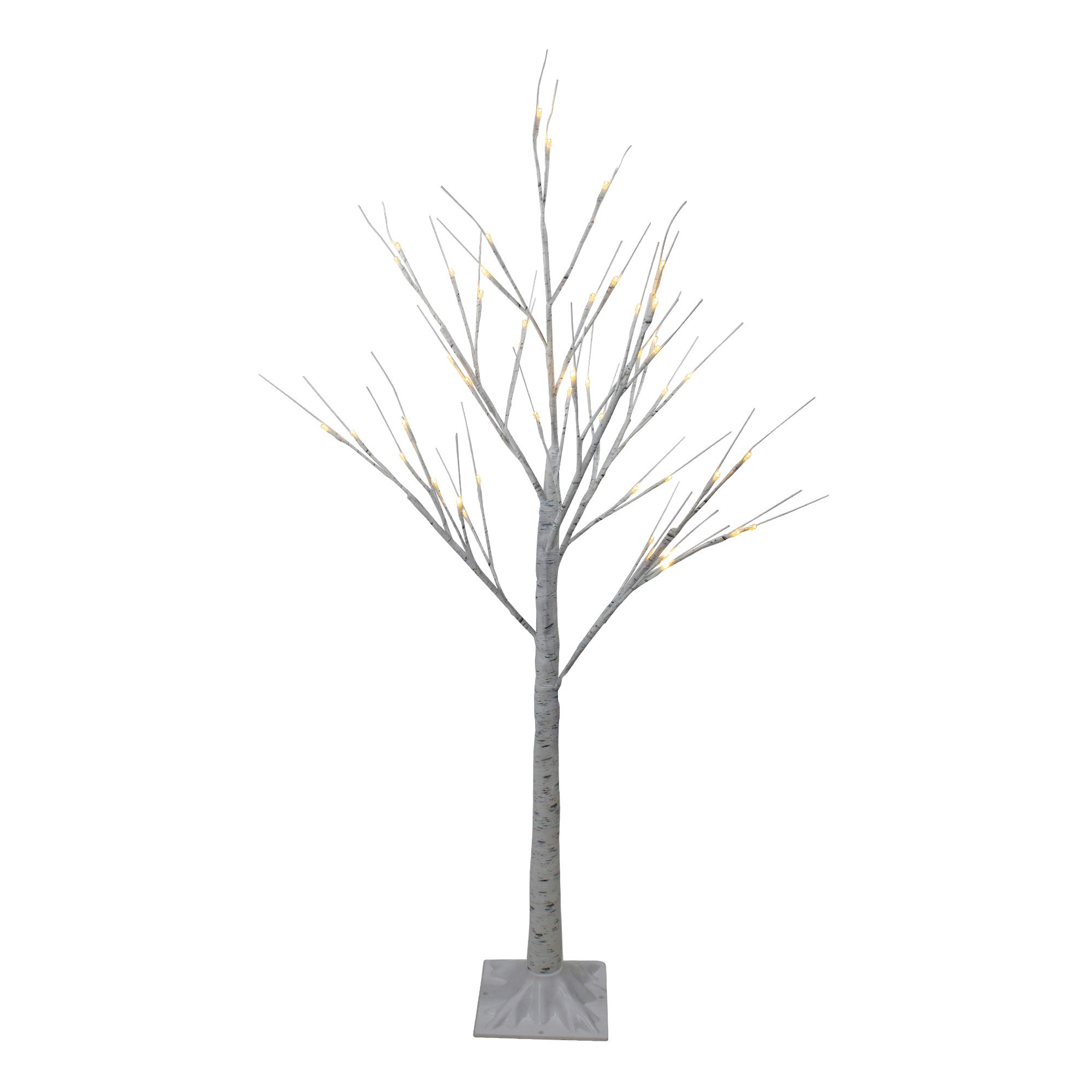 Northlight 4' White LED Birch Tree Outdoor Decoration Lights - Weatherproof Fairy Lights for Garden, Patio, and Landscape Lighting