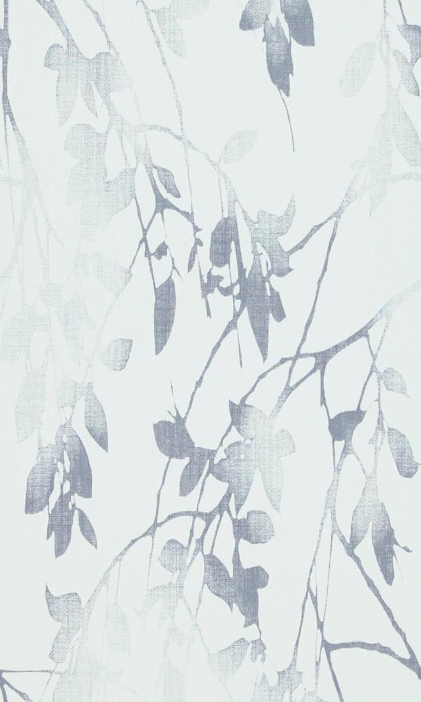 Luxury Autumn Birch White and Navy Wallpaper R4067 - Classic Peel and Stick Wallpaper for Bedroom, Living Room, Nursery Decor