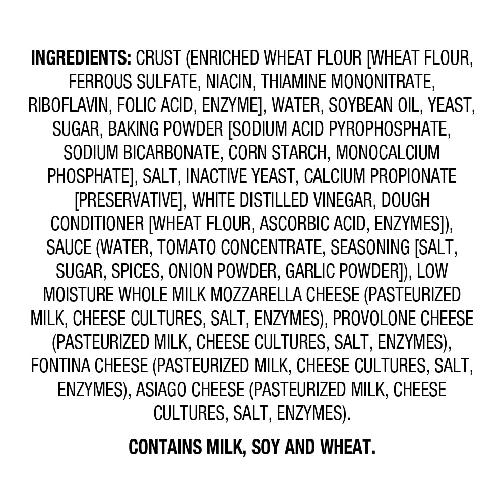 Amazon Fresh Classic Crust 4 Cheese Frozen Pizza - 20.7 Oz | Perfect for Family Dinners, Parties & Quick Meals