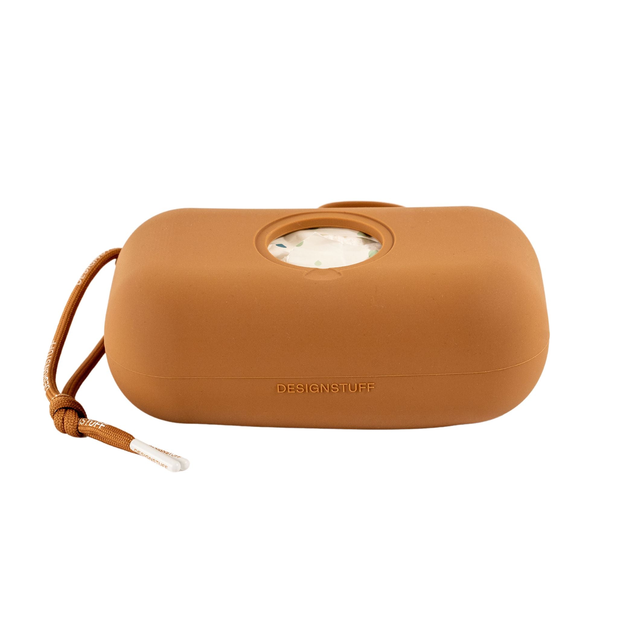 DESIGNSTUFF Wet Wipes Container with Lid - Portable & Leak-Proof Baby Wipes Case for Diaper Bags, Travel, Car, and On-the-Go Use (Camel Color)
