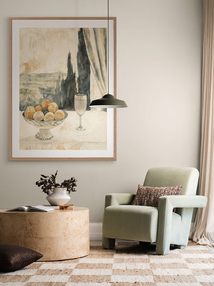 Afternoon Aperitivo Framed Art Print - Italian Cafe Wall Decor for Dining Room, Kitchen & Bar - Perfect for Home & Office Decor