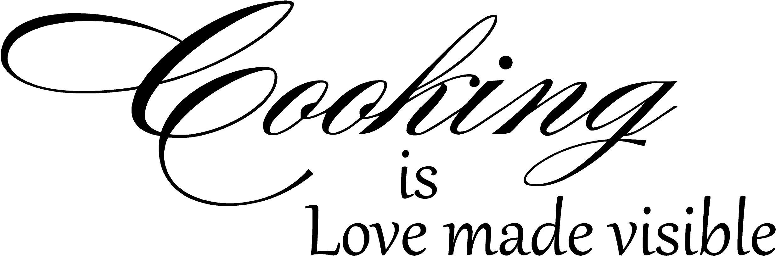 Kitchen Wall Art with Inspirational Cooking Quotes - 'Cooking is Love Made Visible' - Perfect for Home Decor & Gift Ideas