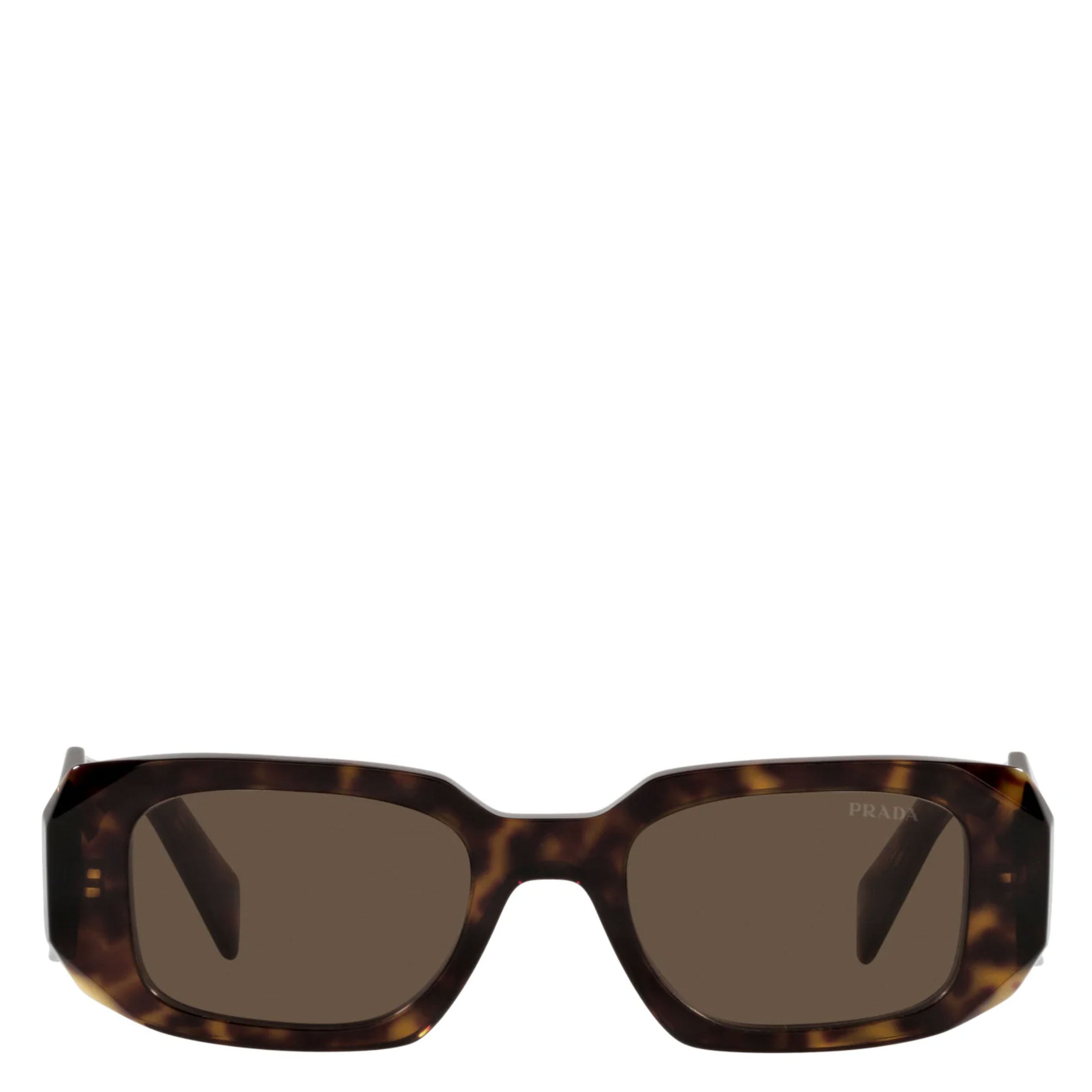 PRADA PR017WS Symbole Rectangular Sunglasses - Tortoise Frame UV Protection Sunglasses for Women | Fashion Luxury Sunglasses for Outdoor, Beach & Driving