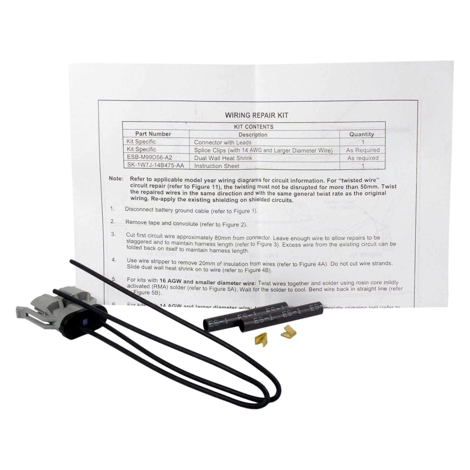 Motorcraft Wiring Kit - Premium Automotive Electrical Connectors & Harnesses for Ford, Lincoln, Mercury Vehicles | Perfect for DIY Repairs, Upgrades & Restoration Projects
