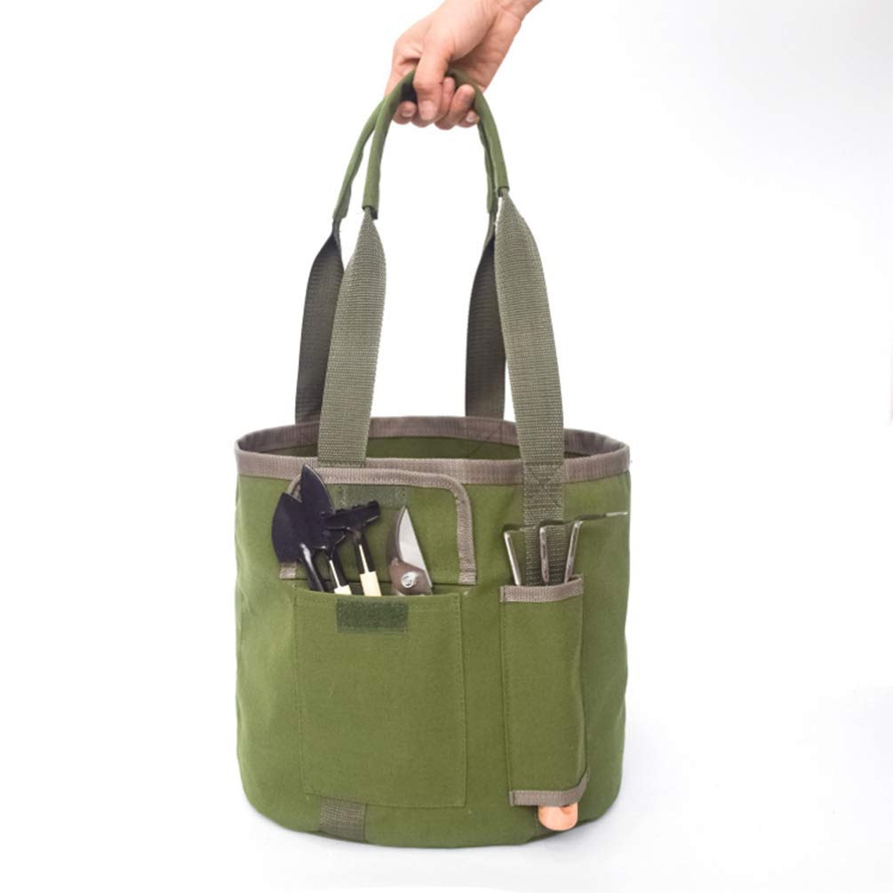 DOITOOL Gardening Tool Bag - Heavy Duty Garden Tool Organizer with Pockets, Portable Tote for Planting, Shovels & Supplies - Perfect for Outdoor Gardening, Landscaping & Yard Work
