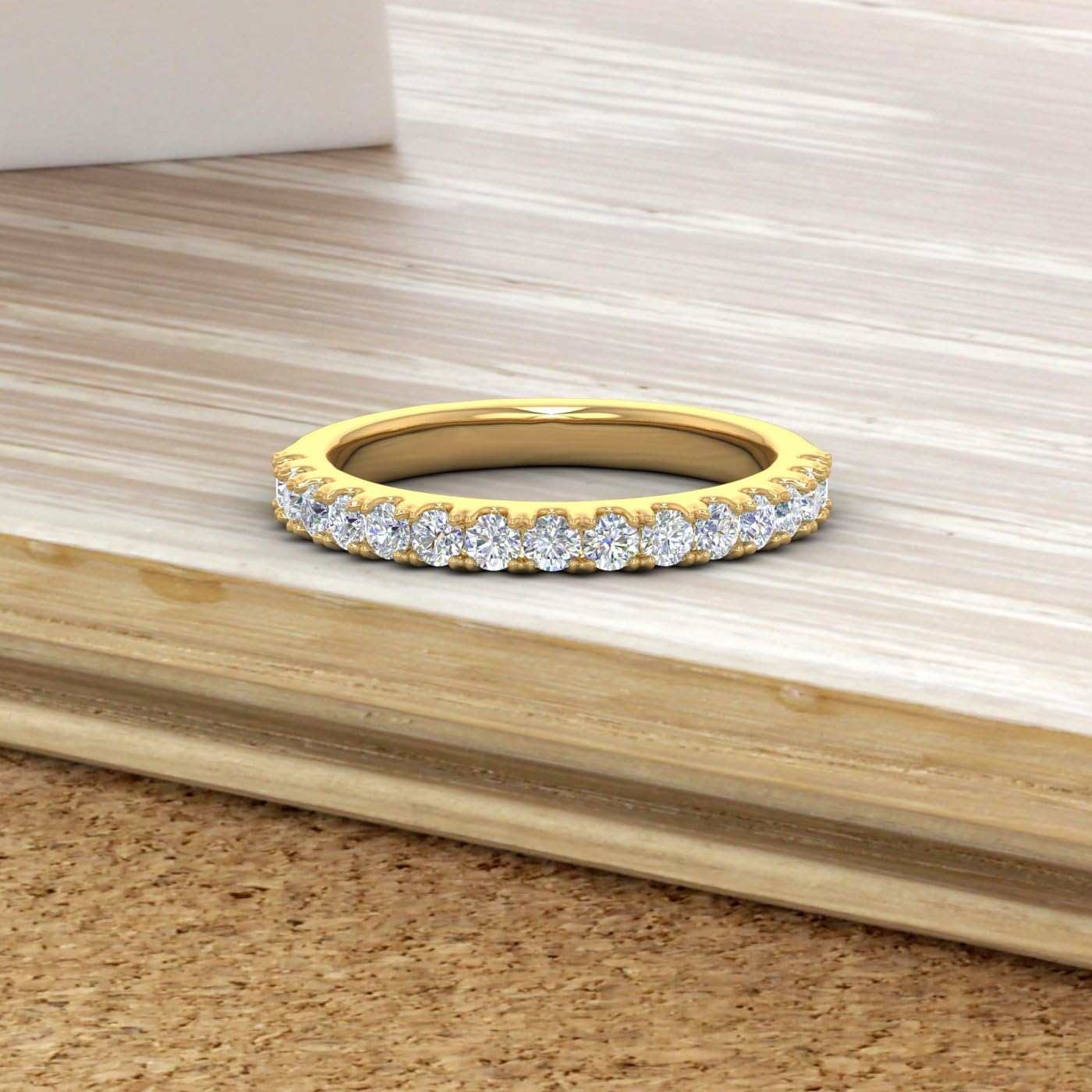 1/2 Carat Diamond Wedding Band Ring in 14K Gold - Elegant Bridal Jewelry for Women, Anniversary & Engagement Gifts - Perfect for Weddings, Proposals & Special Occasions