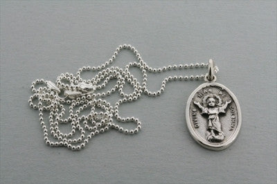 Saint Pendant Necklace - 55cm Ball Chain with Colombian Charm | Perfect for Gifts, Religious Jewelry & Everyday Wear