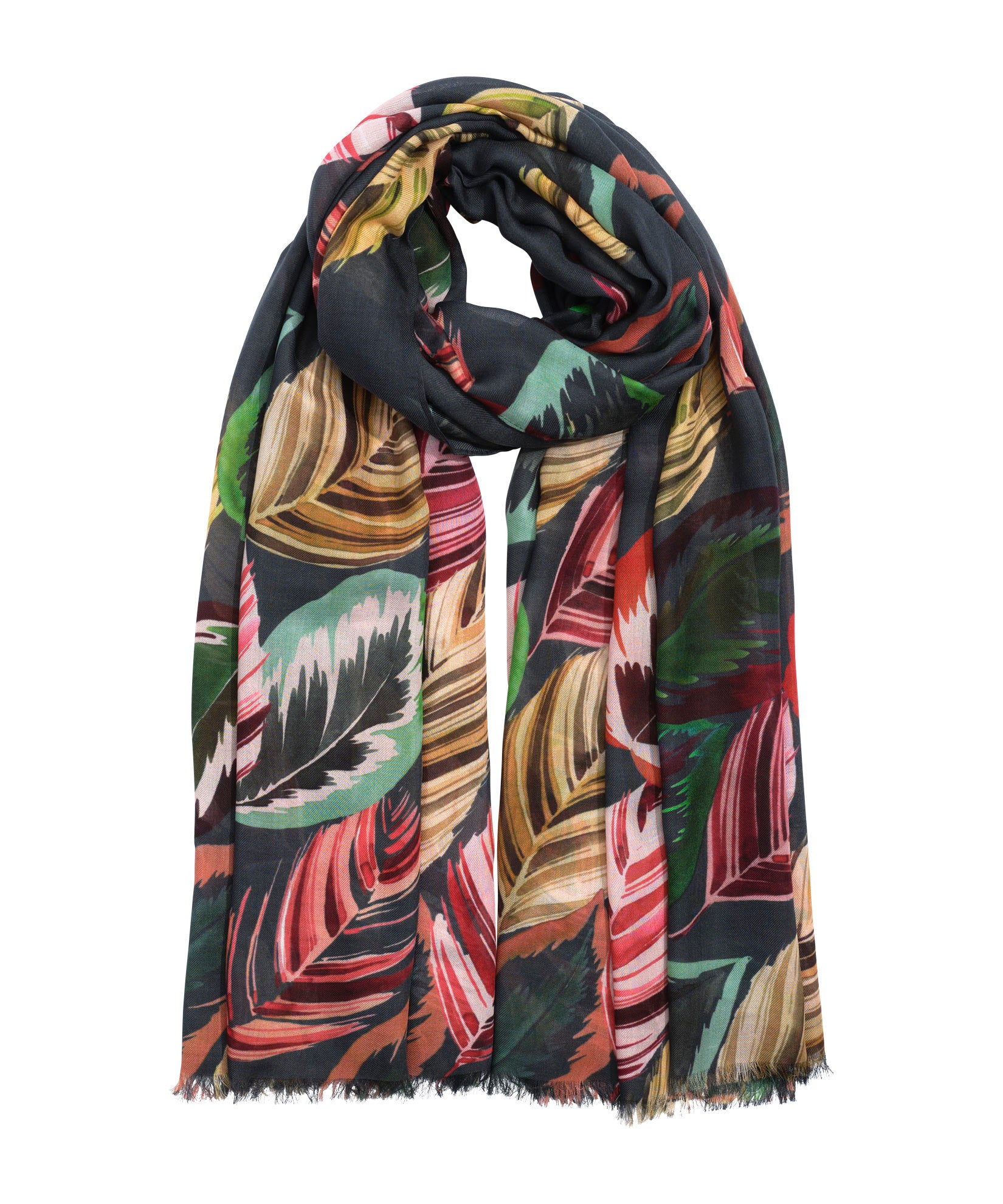 Falling Leaves Wrap - Lightweight & Stylish Shawl for Women | Perfect for Autumn, Winter, and Special Occasions | Cozy Home, Office, and Outdoor Wear
