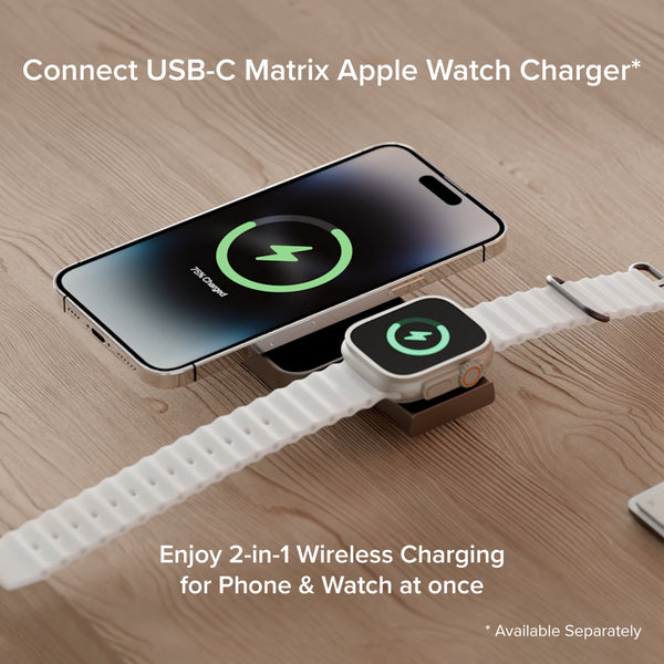 Matrix Universal Magnetic Car Charger & 5000mAh Power Bank - Air Vent & Dashboard Mount for iPhone, Samsung, Android Phones - Perfect for Road Trips, Commuting & Travel
