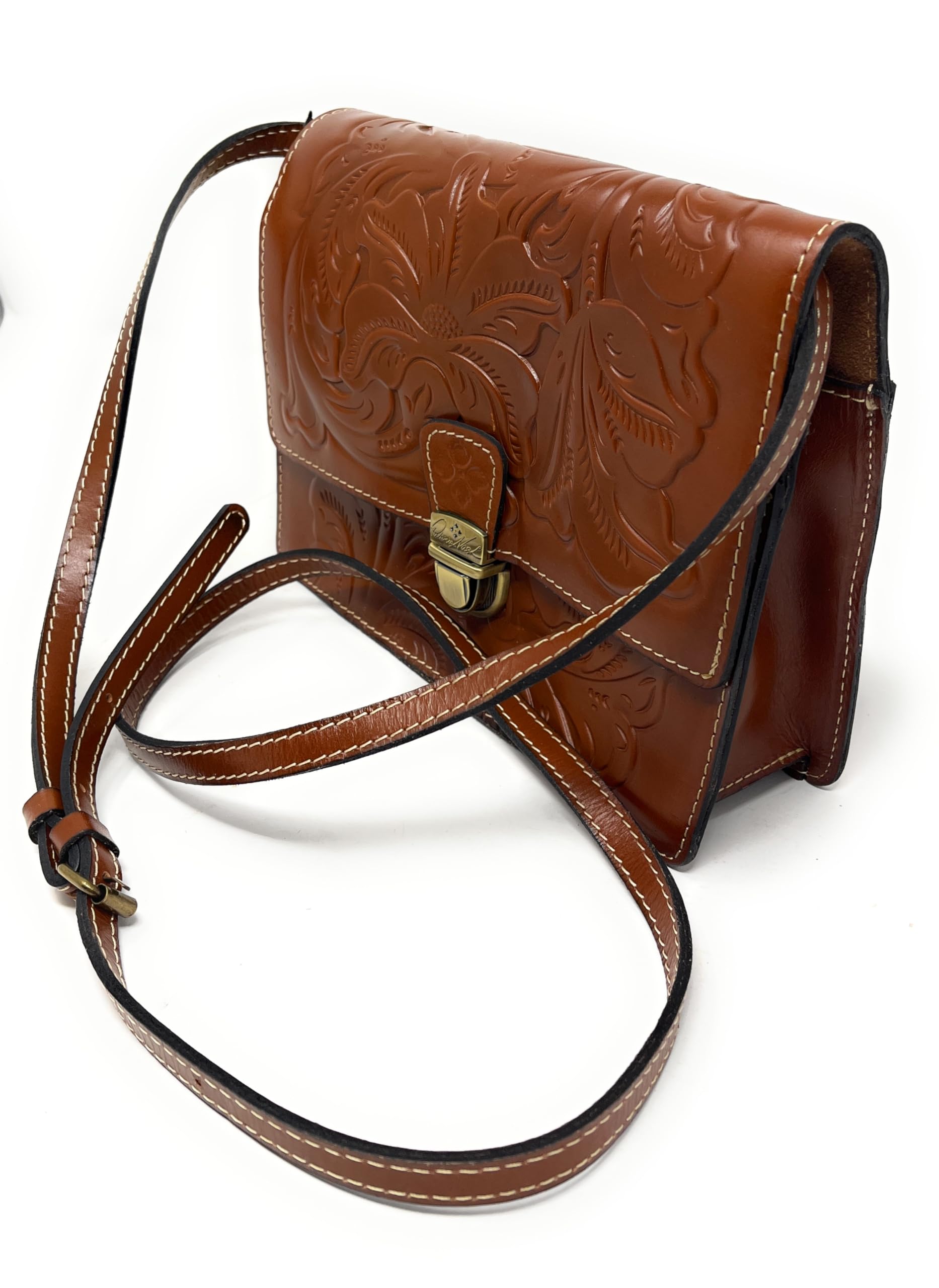 Patricia Nash Locri Genuine Leather Crossbody Bag for Women - Stylish & Durable Handbag for Everyday Use, Travel, and Work