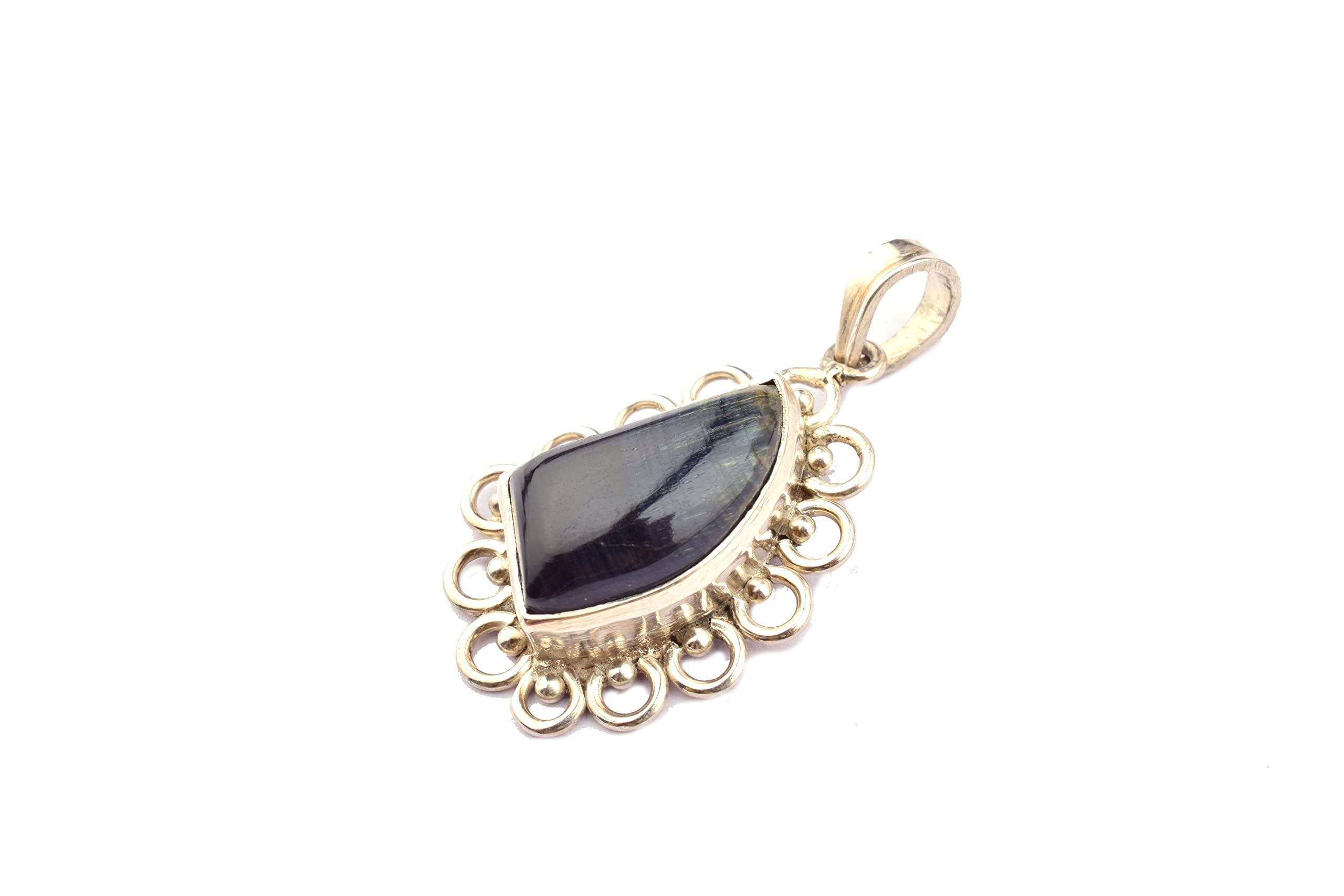 Natural Pietersite Fancy Shape Pendant Necklace - 925 Sterling Silver Statement Jewelry for Women | Handmade Unique Gift for Mother, Birthday, Anniversary | Perfect for Casual Wear, Office & Special Occasions