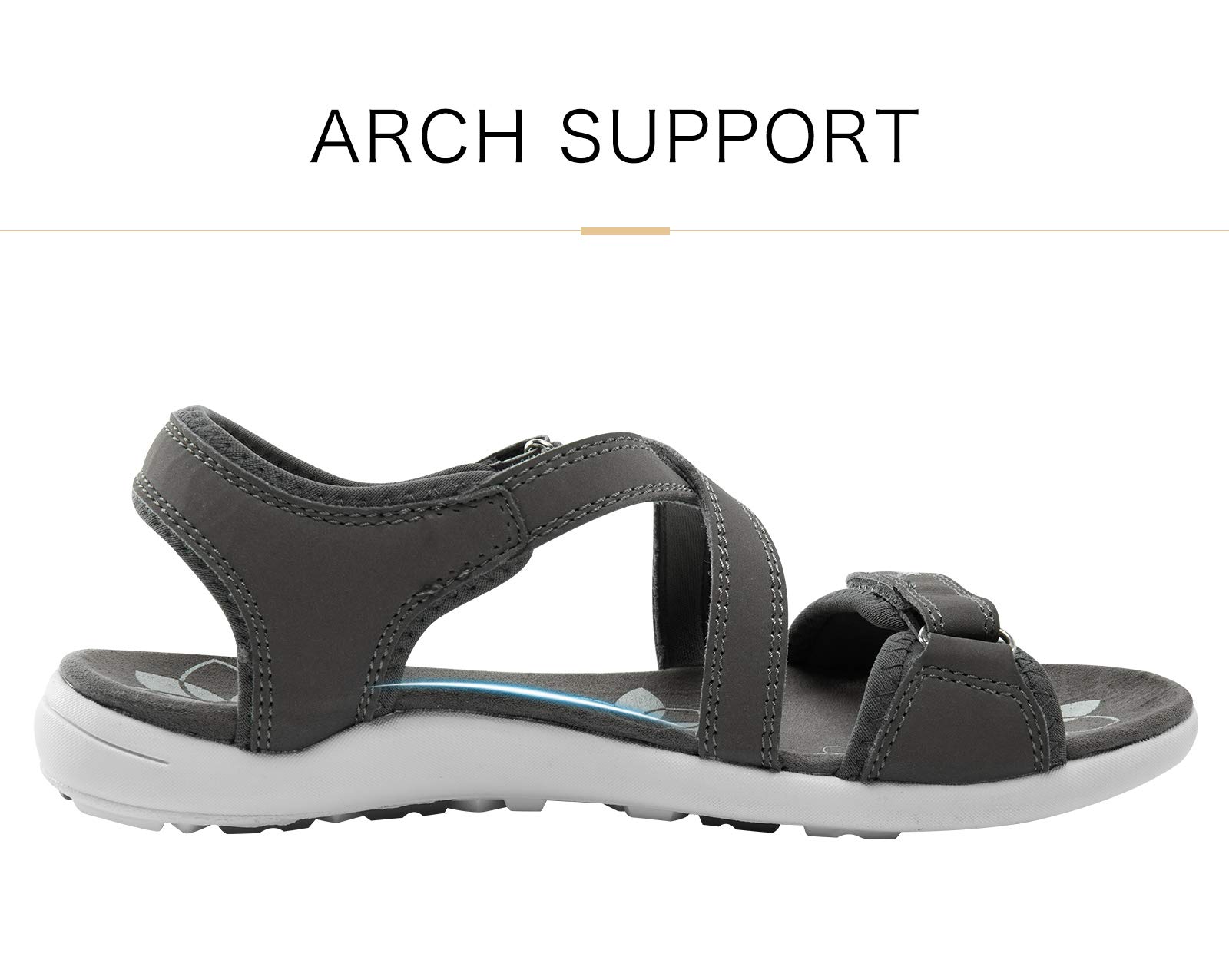 CAMEL CROWN Women's Hiking Sandals - Anti-Slip, Lightweight for Outdoor & Beach