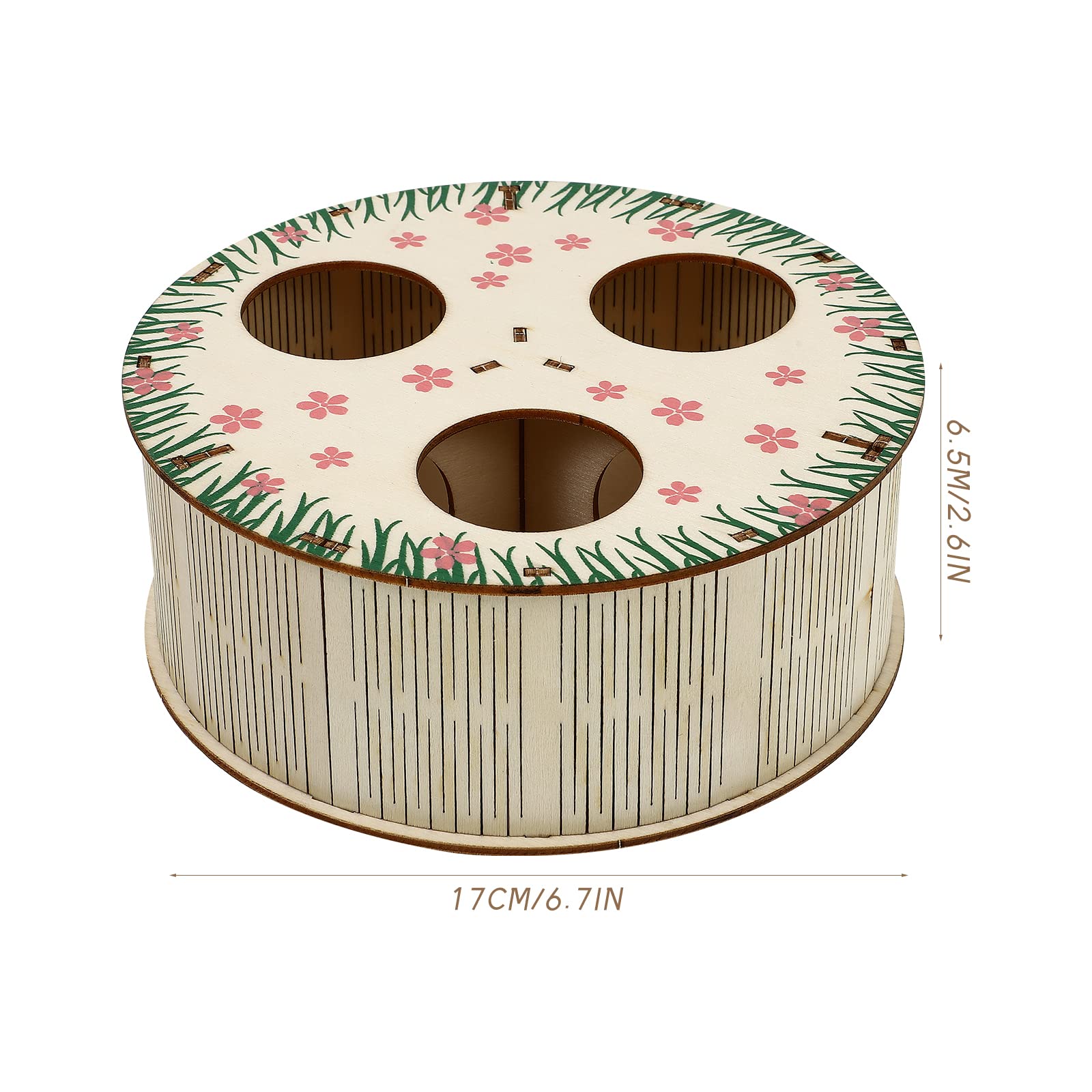 1pc Natural Wooden Hamster Maze Toy - Fun Hamster Tunnel & Labyrinth Activity House for Small Pets - Durable Pet Exercise & Play Toy for Hamsters, Gerbils, Mice - Perfect for Cage Enrichment & Mental Stimulation