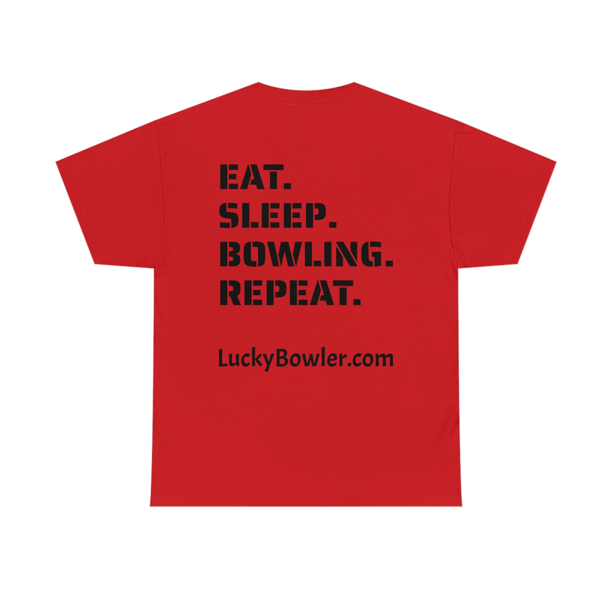 Lucky Tee #4 - Eat Sleep Repeat Graphic T-Shirt for Men & Women | Soft Cotton Casual Wear for Everyday Outfits, Gym, and Street Style