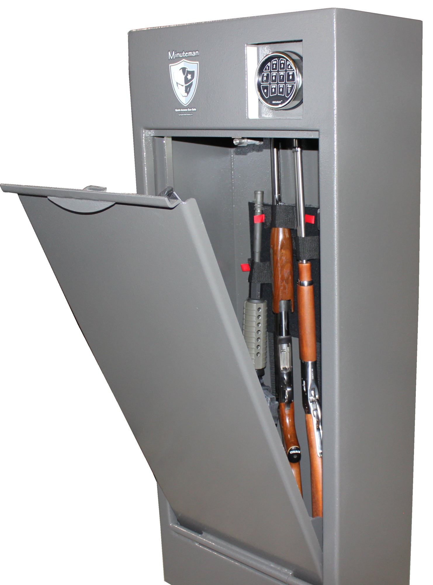 Hayman MMM 5020 Minuteman Magnum Quick Access Gun Safe - Biometric Fingerprint & Keypad Handgun Safe for Home & Car Security - Perfect for Pistol Storage & Emergency Protection