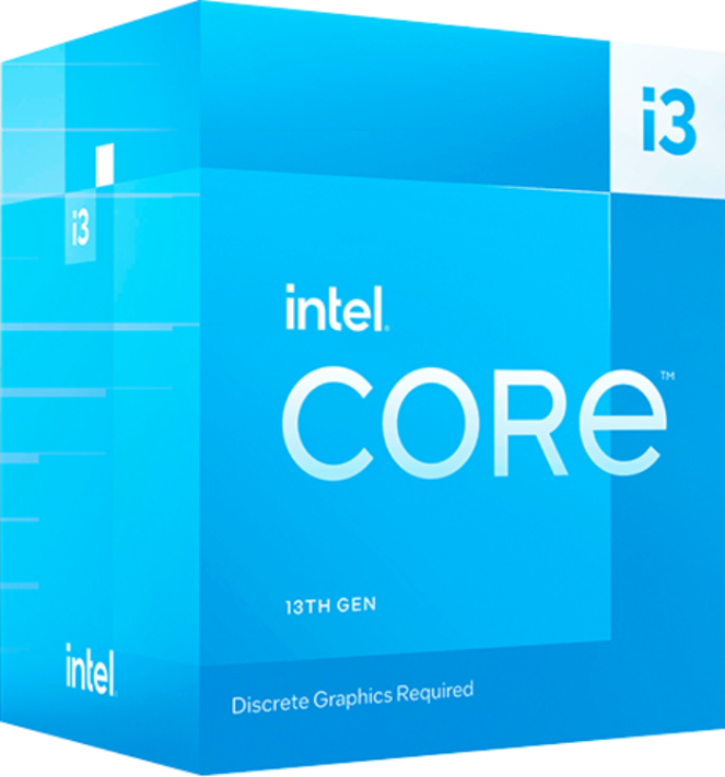 13th Gen Intel Core i3-13100F Desktop Processor - 4 Cores, 3.4GHz Base Clock, 12MB Cache - Ideal for Gaming, Office Work & Home Computing