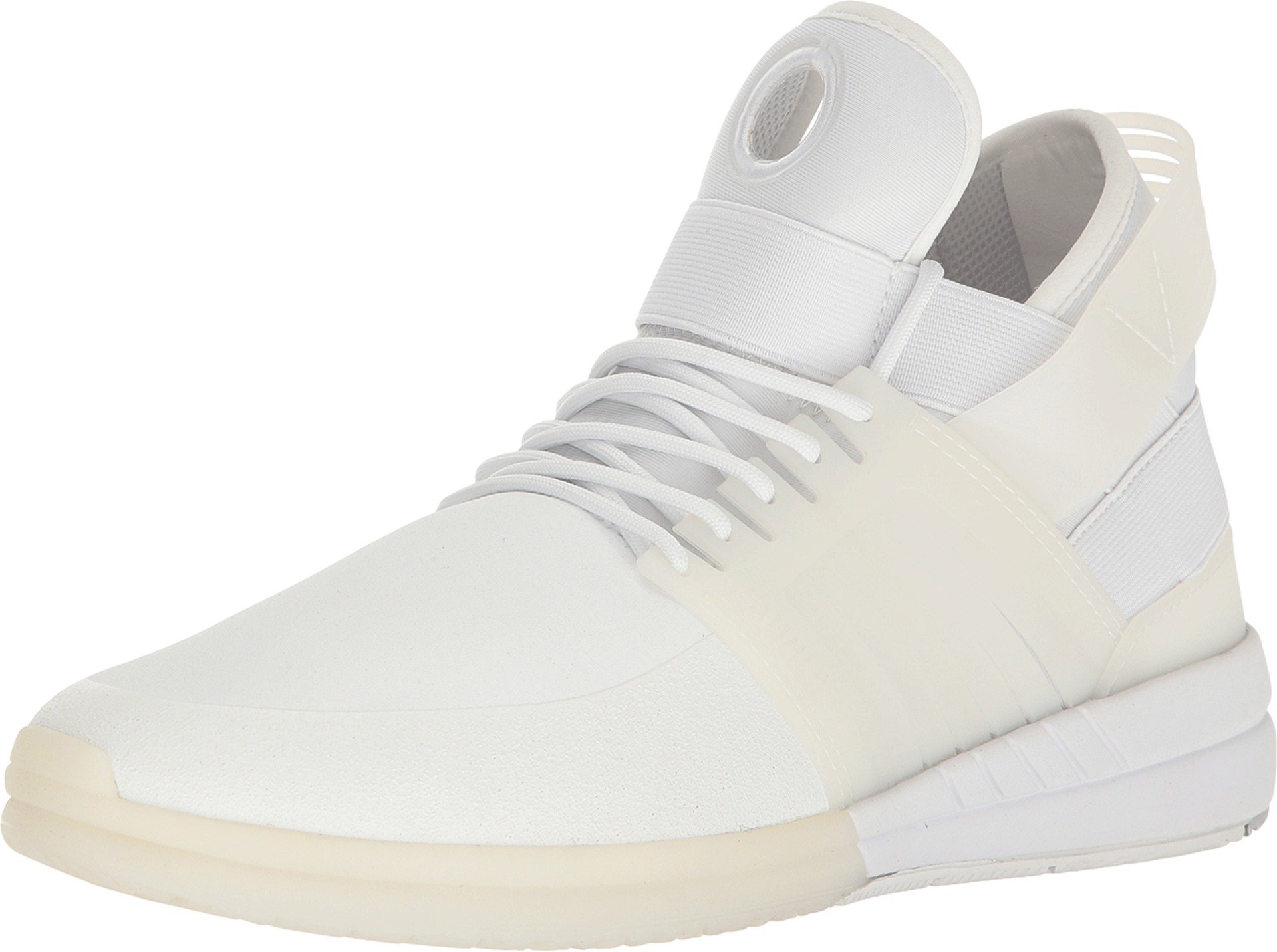 Supra Men's Skytop V Sneakers - White Basketball Shoes Size 7.5 Women / 6 Men D US - Perfect for Streetwear & Urban Fashion