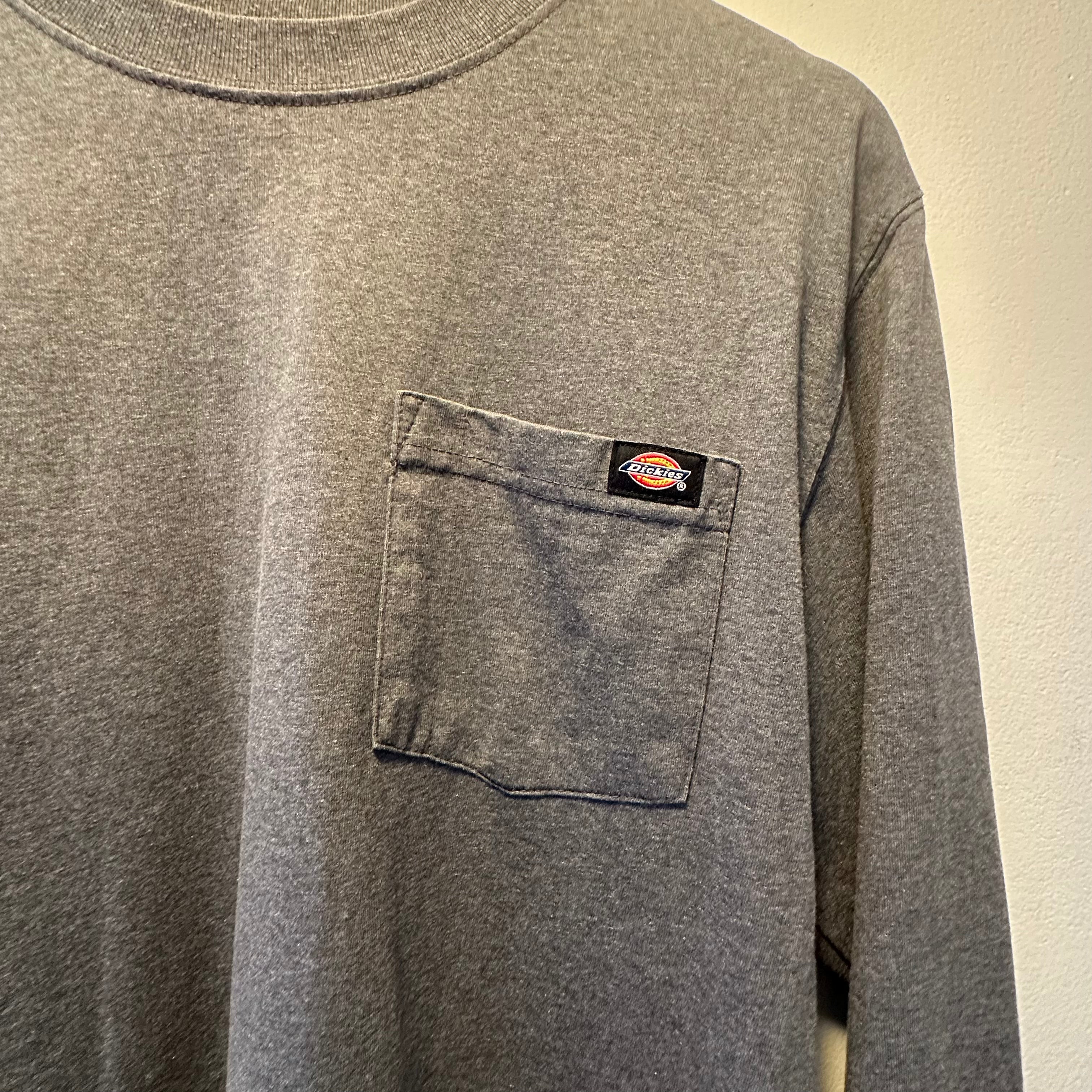 Dickie's Men's Long Sleeve T-Shirt - Comfortable Cotton Work Shirt for Casual Wear & Outdoor Activities | Durable & Breathable Fabric for Everyday Use