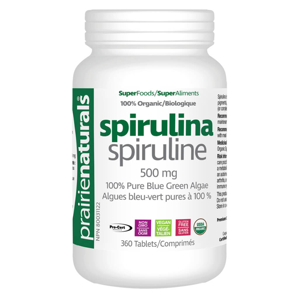 Organic Spirulina Tablets - 500mg Pure Superfood Supplement for Detox & Immune Support | Vegan, Non-GMO, Gluten-Free | Boost Energy & Vitality for Daily Wellness & Fitness