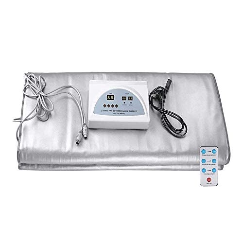 hzexun Oxford Far Infrared Sauna Blanket with Zip - Portable Home Spa for Weight Loss, Relaxation & Detox - Perfect for Home Use, Yoga Studios & Wellness Retreats