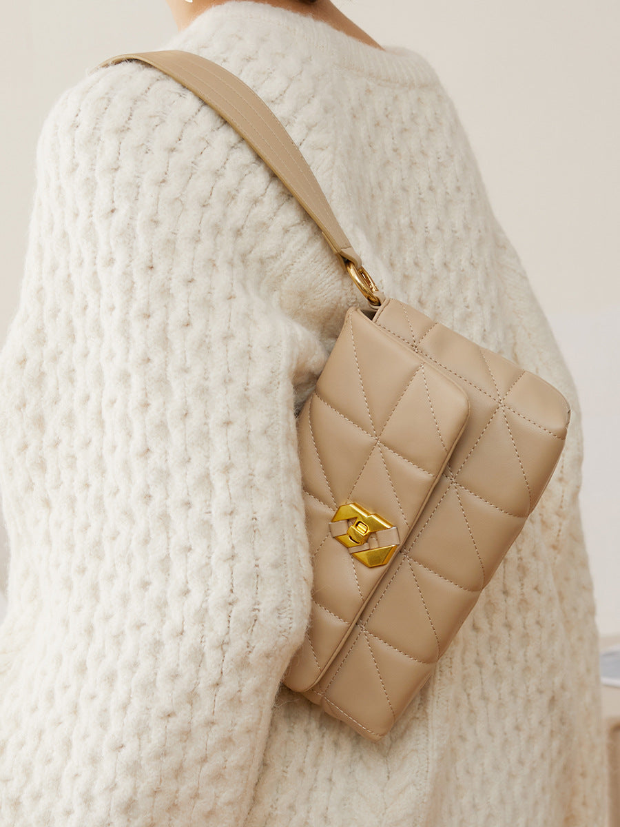 Trendy Quilted Handbag for Women - Fashionable & Durable Crossbody Purse for Work, Travel & Everyday Use