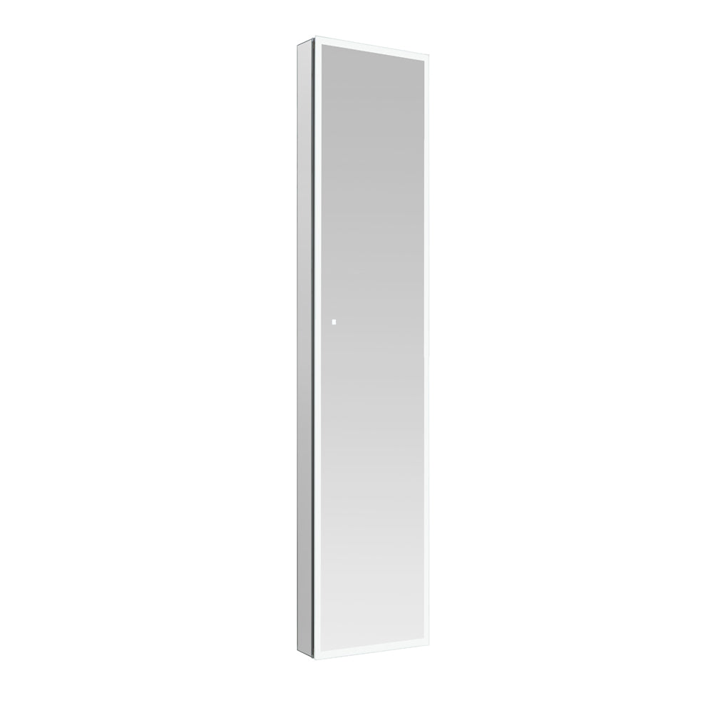 Aquadom Edge Royale 15x70 LED Lighted Medicine Cabinet - Right or Left Hinge Bathroom Mirror with Adjustable Lighting | Perfect for Modern Bathrooms, Vanities & Home Decor