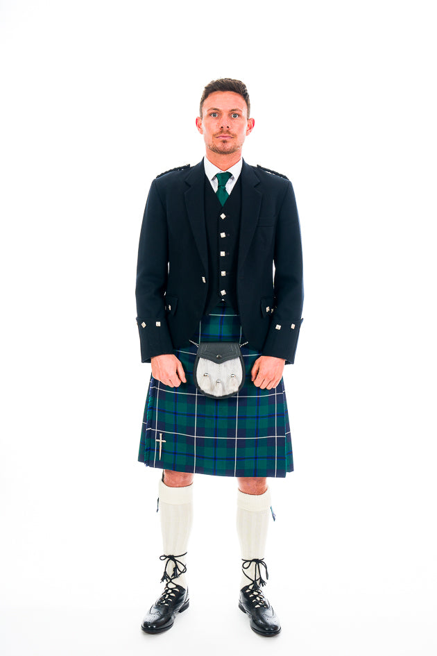 Black Argyll Outfit - Traditional Scottish Kilt Suit for Men | Perfect for Weddings, Highland Games & Formal Events