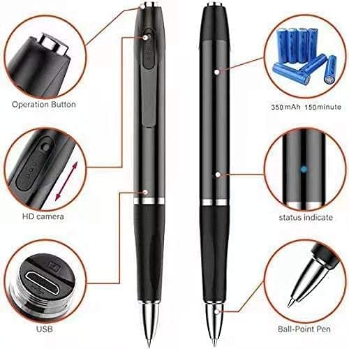 SKY HUB Spy 1080P Full HD Hidden Pen Camera - 100 Minute Battery Life, Pocket Security Camera with Video & Audio Recording for Indoor/Outdoor Use | Perfect for Covert Surveillance, Meetings, Lectures & Evidence Collection