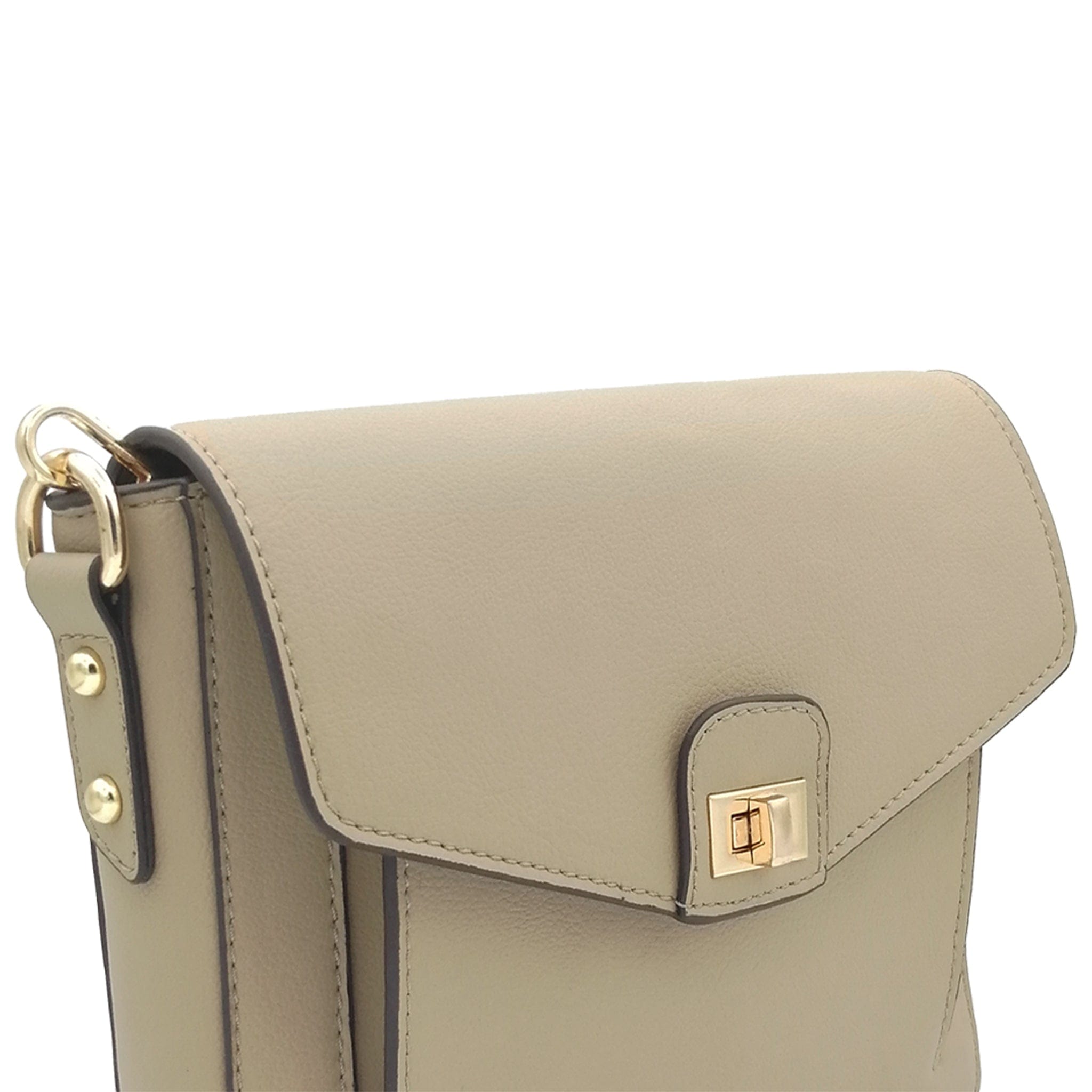 Faustine Desserto® Vegan Cactus Leather Crossbody Bag for Women | Eco-Friendly Beige Handbag | Perfect for Work, Travel & Everyday Use