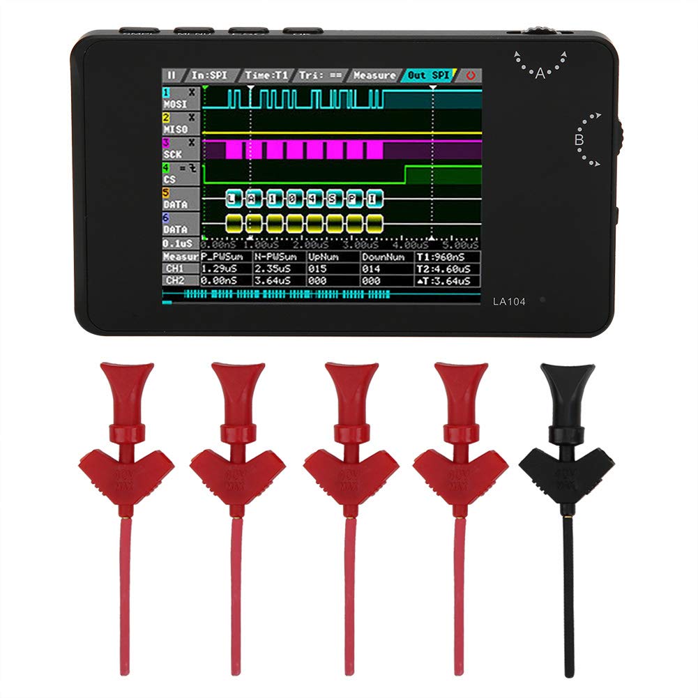 4 Channel Digital Logic Analyzer - Portable & Compact for Computer, Power, Automotive Electronics & Communication Testing | Ideal for Engineers, Students & DIY Projects