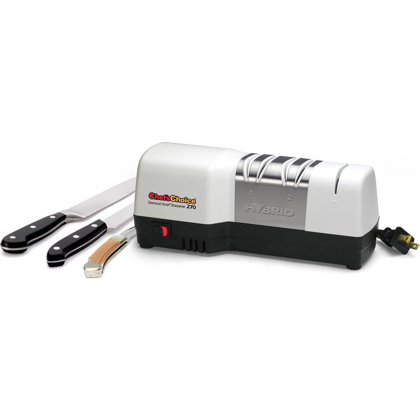 CHEF'S CHOICE M270 Electric Knife Sharpener - Professional Knife Sharpening Tool for Kitchen, Home & Outdoor Use - Certified Refurbished with Warranty - Perfect for Chefs, Hunters & DIY Enthusiasts
